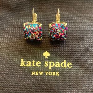Kate Spade Multicolor Glitter Drop Earrings